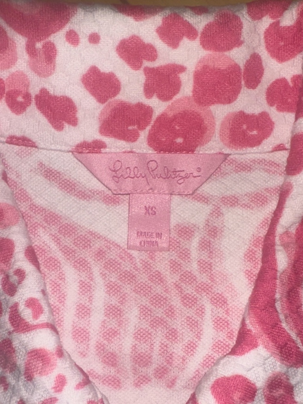 Lilly Pulitzer Pink White Rayna Cut Out Back Polo Mini Dress Capped Sleeve Sz XS - Picture 5 of 16